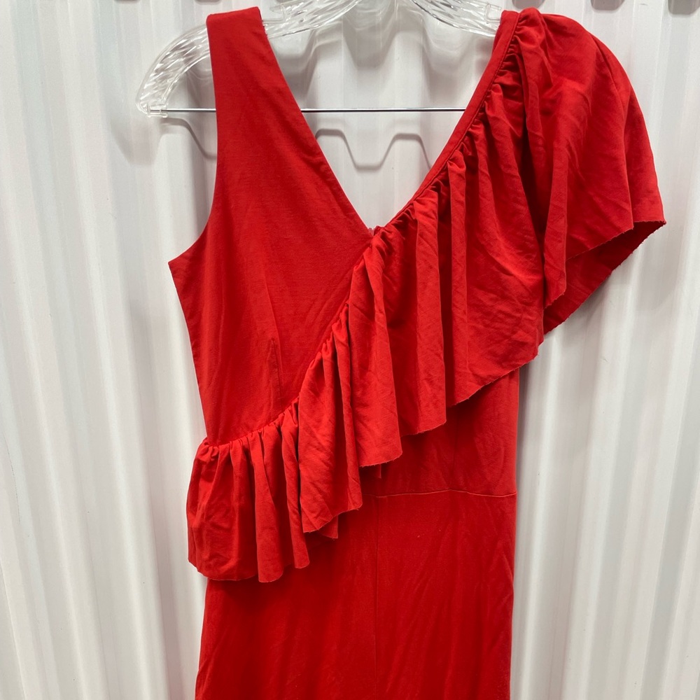 Coosey Women’s Sleeveless Ruffle Wide LegJumpsuit Size Medium